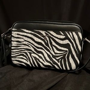 Michael Kors Zebra print camera/ crossbody bag NWOT
